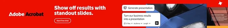 Adobe Acrobat — Show off results with standout slides