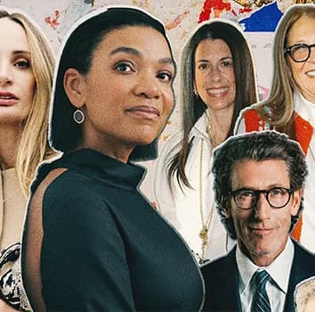 A collage of American retail executives