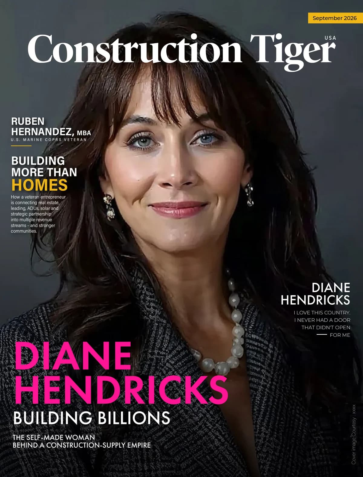September 2026 Construction Tiger USA issue: Diane Hendricks: building billions